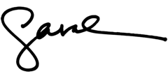 Sarah’s signature